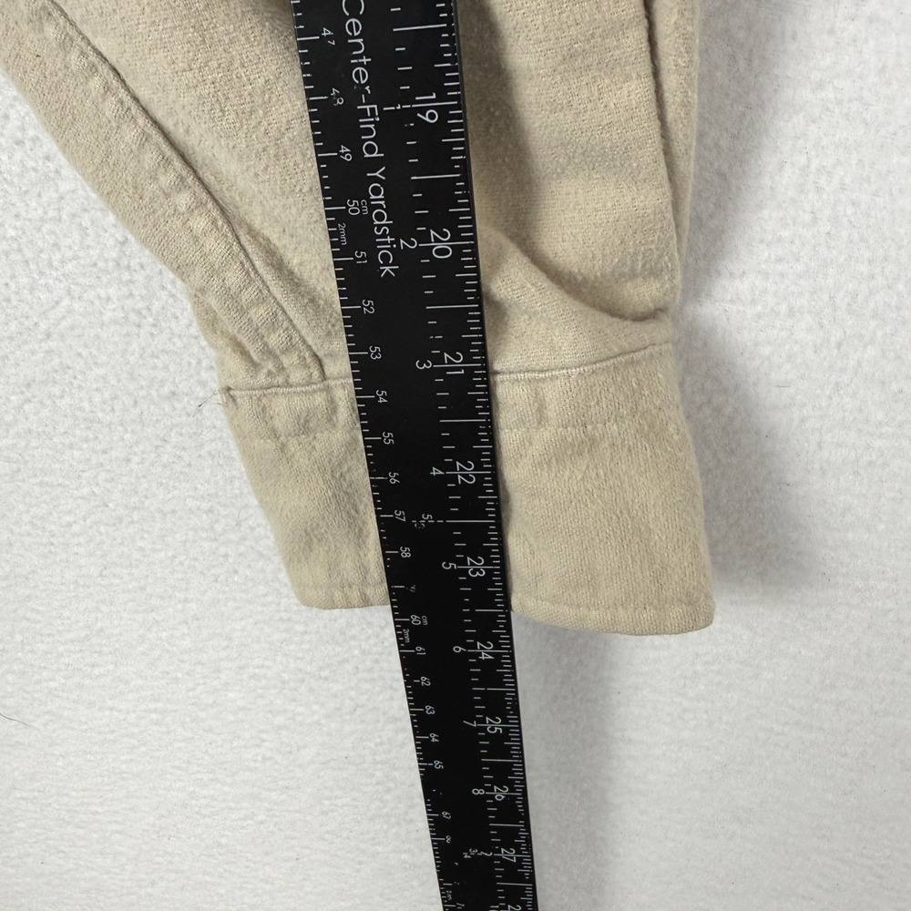 Vtg LL Bean Chamois Cloth Shirt Mens 17.5 Tall L/S Heavyweight Workwear 1612 - Picture 9 of 9